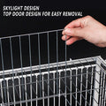 Premium White Metal Pigeon Cage for Indoor & Outdoor Use - 40 x 26 x 60cm