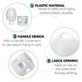 Premium White 3L Pigeon Drinker Bird Water Dispenser