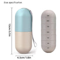 Premium Sealed 7-Compartment Rotating Weekly Pill Box with Silicone Seal