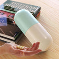 Premium Sealed 7-Compartment Rotating Weekly Pill Box with Silicone Seal