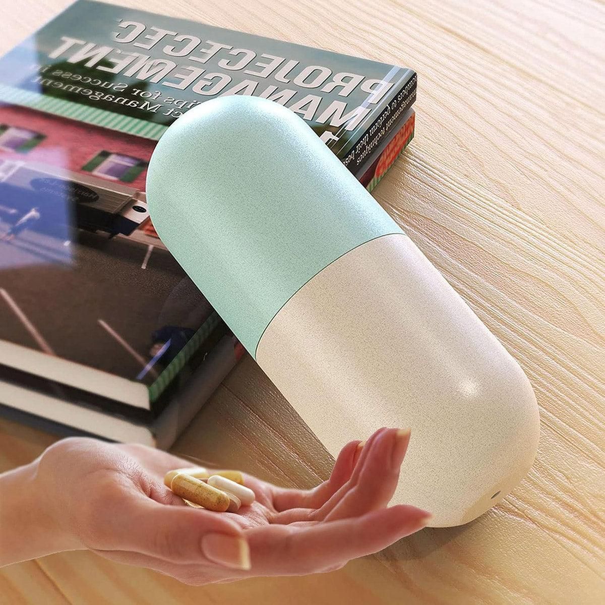 Premium Sealed 7-Compartment Rotating Weekly Pill Box with Silicone Seal