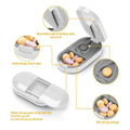 Premium 3pcs Yellow Tablet Cutter Pill Splitter and Medicine Storage Box