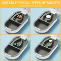 Premium 3pcs Yellow Tablet Cutter Pill Splitter and Medicine Storage Box