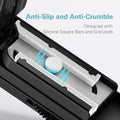 Premium Portable Pill Cutter Tablet Splitter with Gear Adjustment and Storage Organiser