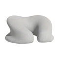 U-Shaped Face Cushion Pillow 32cm x 28cm x 15cm - Ergonomic, Soft Fabric, Blue - SuperSaverAU - view 5