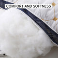 Premium Polyester Fibre Pillow 800g - Washable, High Rebound Support, 2PCS - SuperSaverAU - view 4
