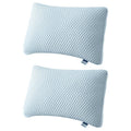 Premium Breathable Ice Silk Pillows – Light Grey 2 Pack