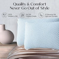 Premium Breathable Ice Silk Pillows – Light Grey 2 Pack