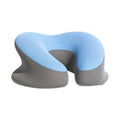 U-Shaped Face Cushion Pillow - 32cm x 28cm x 15cm - Light Grey, Ergonomic Design - SuperSaverAU - view 5