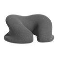 U-Shaped Face Cushion Pillow - 32cm x 28cm x 15cm - Light Grey, Ergonomic Design - SuperSaverAU - view 6
