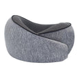 U-Shaped Travel Neck Pillow with Memory Foam & Breathable Cover - Grey - SuperSaverAU - view 2