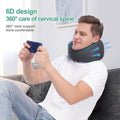 U-Shaped Travel Neck Pillow with Memory Foam & Breathable Cover - Grey - SuperSaverAU - view 5