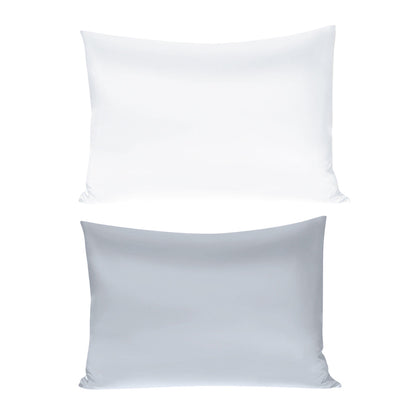 Silk Envelope Pillowcase Soft Satin Protective Cover for Bed Sleep Comfort - Silver