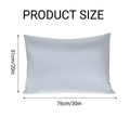 Silk Envelope Pillowcase Soft Satin Bamboo 51cm x 76cm - Silver, Machine Washable - SuperSaverAU - view 3