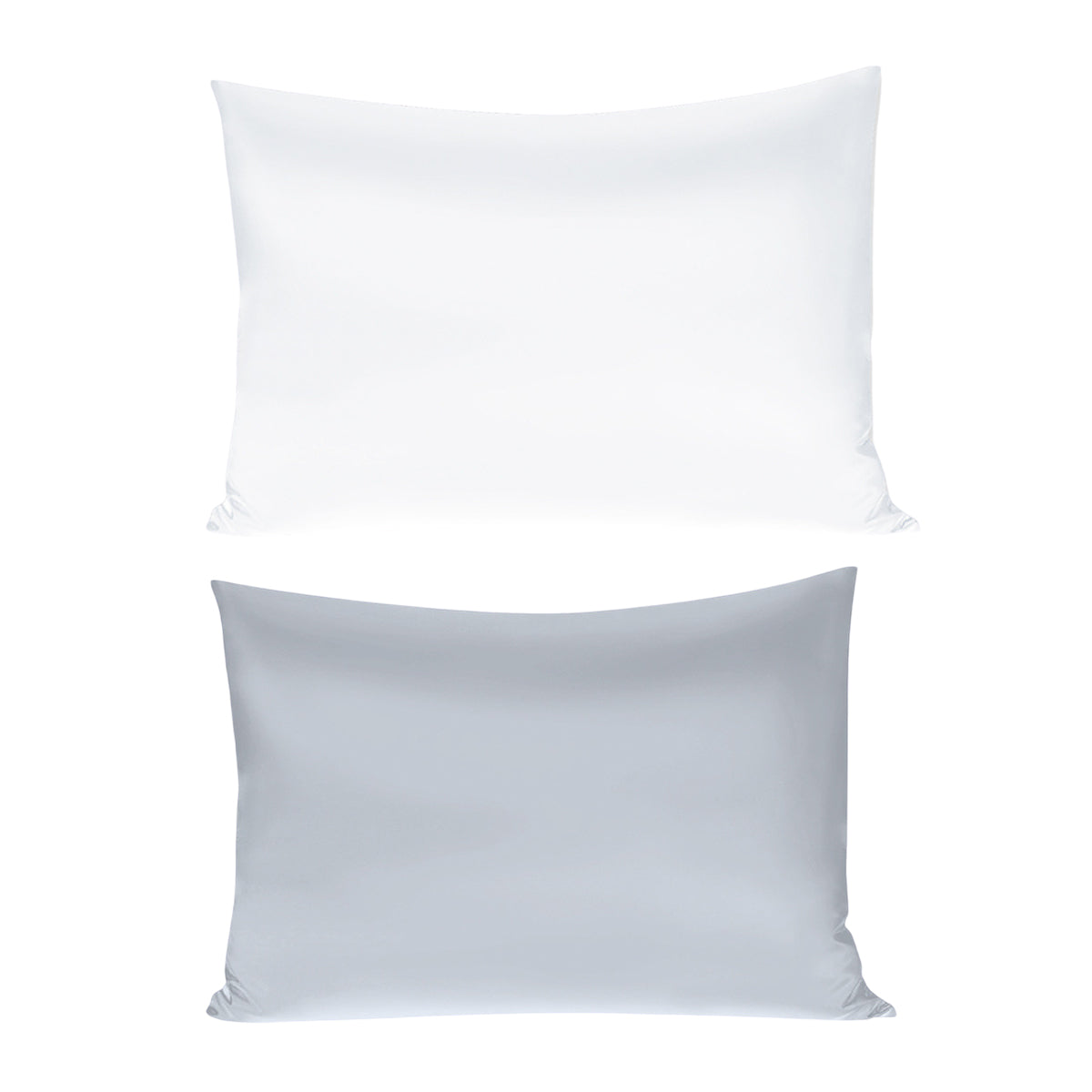 Bamboo Satin Pillowcase Soft Satin Envelope Closure 51cm x 76cm - White - SuperSaverAU - view 1