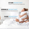Bamboo Satin Pillowcase Soft Satin Envelope Closure 51cm x 76cm - White - SuperSaverAU - view 3
