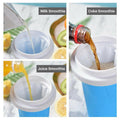 Slushie Maker Cup Quick Freeze Magic Squeeze Cup Milkshake Cup Ice Cream Maker - Pink - SuperSaverAU - view 3