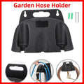 Premium Black Wall Mounted Garden Hose Holder Rack ABS 10-30m Capacity