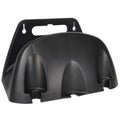 Premium Black Wall Mounted Garden Hose Holder Rack ABS 10-30m Capacity