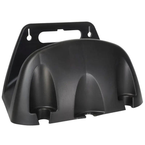 Premium Black Wall Mounted Garden Hose Holder Rack ABS 10-30m Capacity