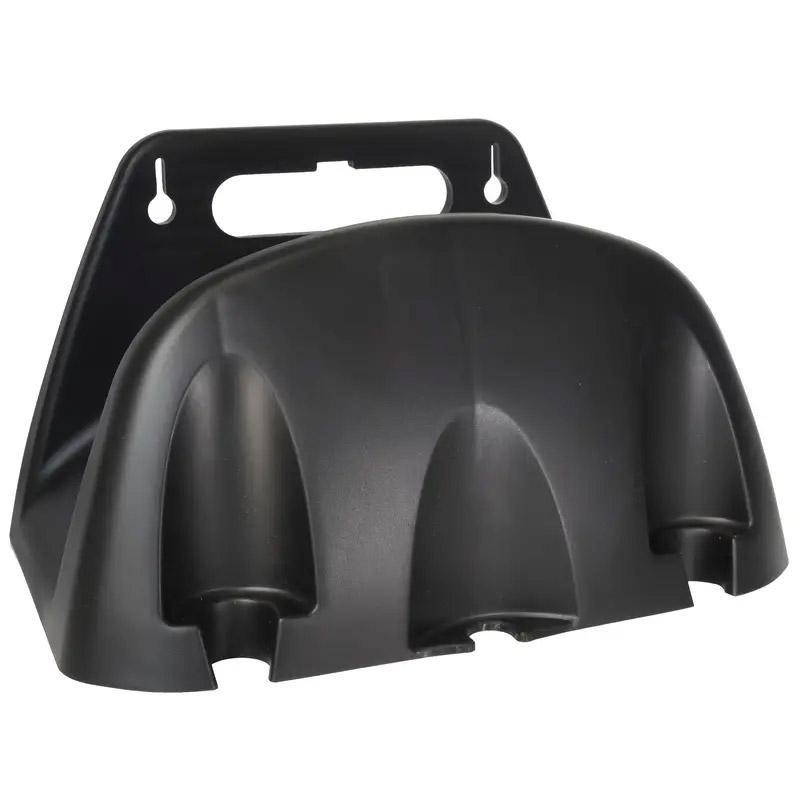 Premium Black Wall Mounted Garden Hose Holder Rack ABS 10-30m Capacity