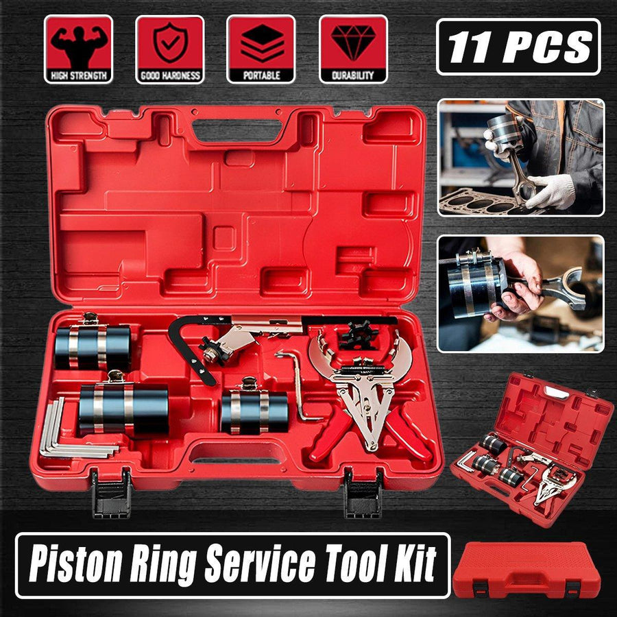 Premium 11 Piece Auto Engine Piston Ring Service Tool Kit