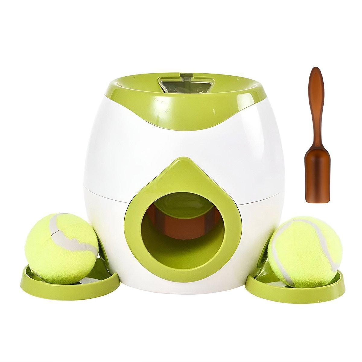 Interactive Dog Toy Tennis Feeder Machine - 29.5cm, Grey, Treat Dispenser - SuperSaverAU - view 7