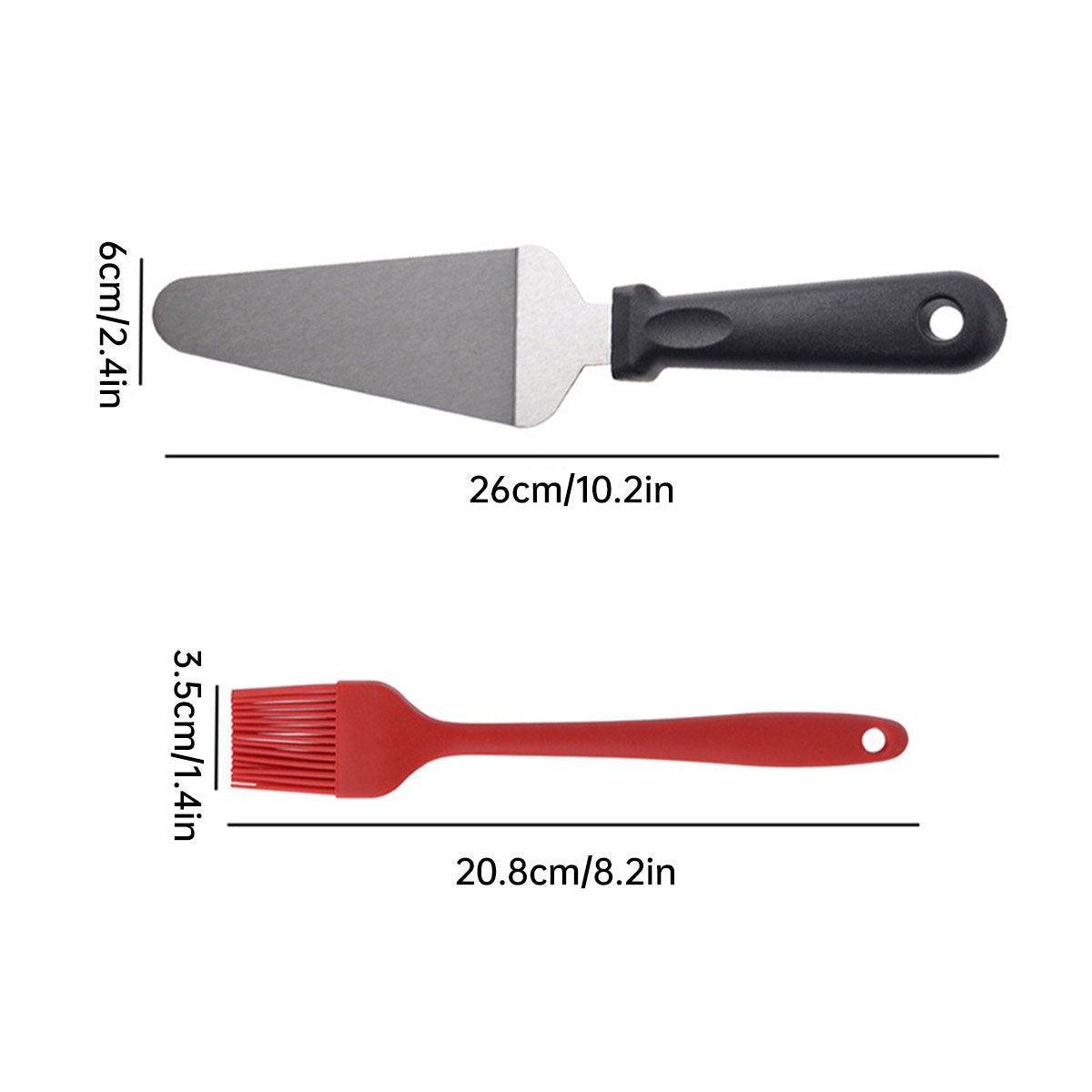Premium 12-Inch Aluminium Pizza Peel Set – with Cutter