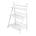 Premium 3-Layer Wooden Foldable Plant Stand – White 70 x 40 x 96cm