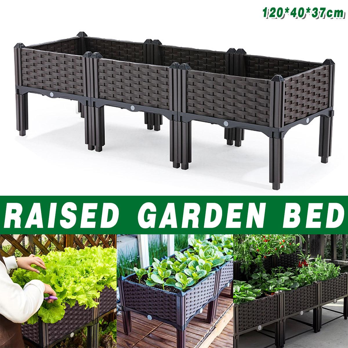 Premium Outdoor Rectangular Planter Box – Dark Brown 120cm