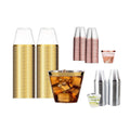 100pcs 9OZ Hot Gold Silver Plastic Wine Cup Western Food Cup Ice Cream - Silver - SuperSaverAU - view 1