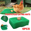 Premium Green Chicken Nest Box Grass Mats Washable - 6 Pack