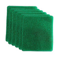 Premium Green Chicken Nest Box Grass Mats Washable - 6 Pack