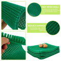 Premium Green Chicken Nest Box Grass Mats Washable - 6 Pack