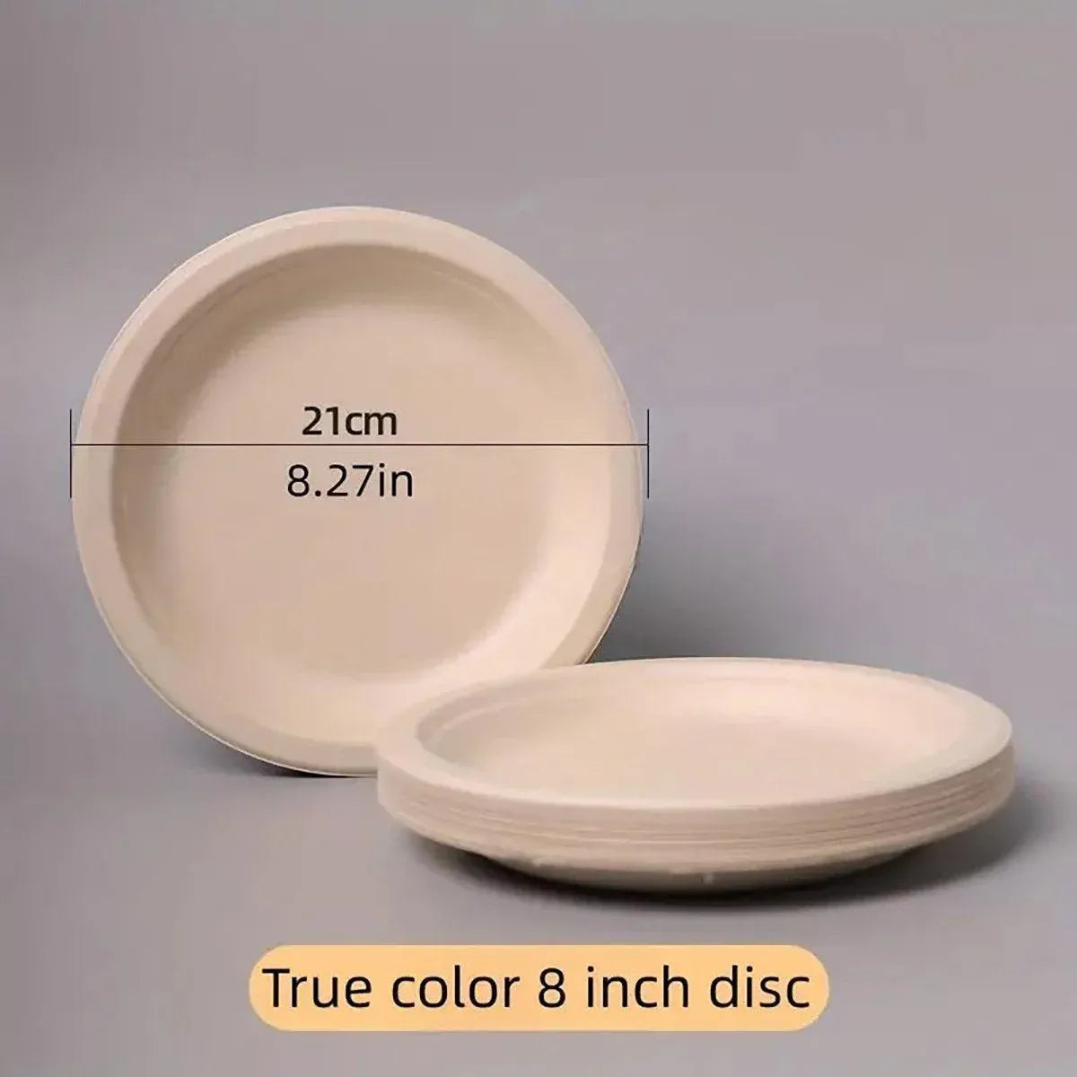 100x Biodegradable Sugarcane Paper Trays - Eco-Friendly & Durable for  Food - 7inches-100pcs