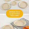 100x Biodegradable Sugarcane Paper Trays - Eco-Friendly & Durable for  Food - 7inches-100pcs - SuperSaverAU - view 4