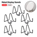 Premium Metal Display Stands – Black 5 Pack