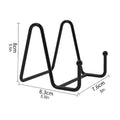 Premium Metal Display Stands – Black 5 Pack