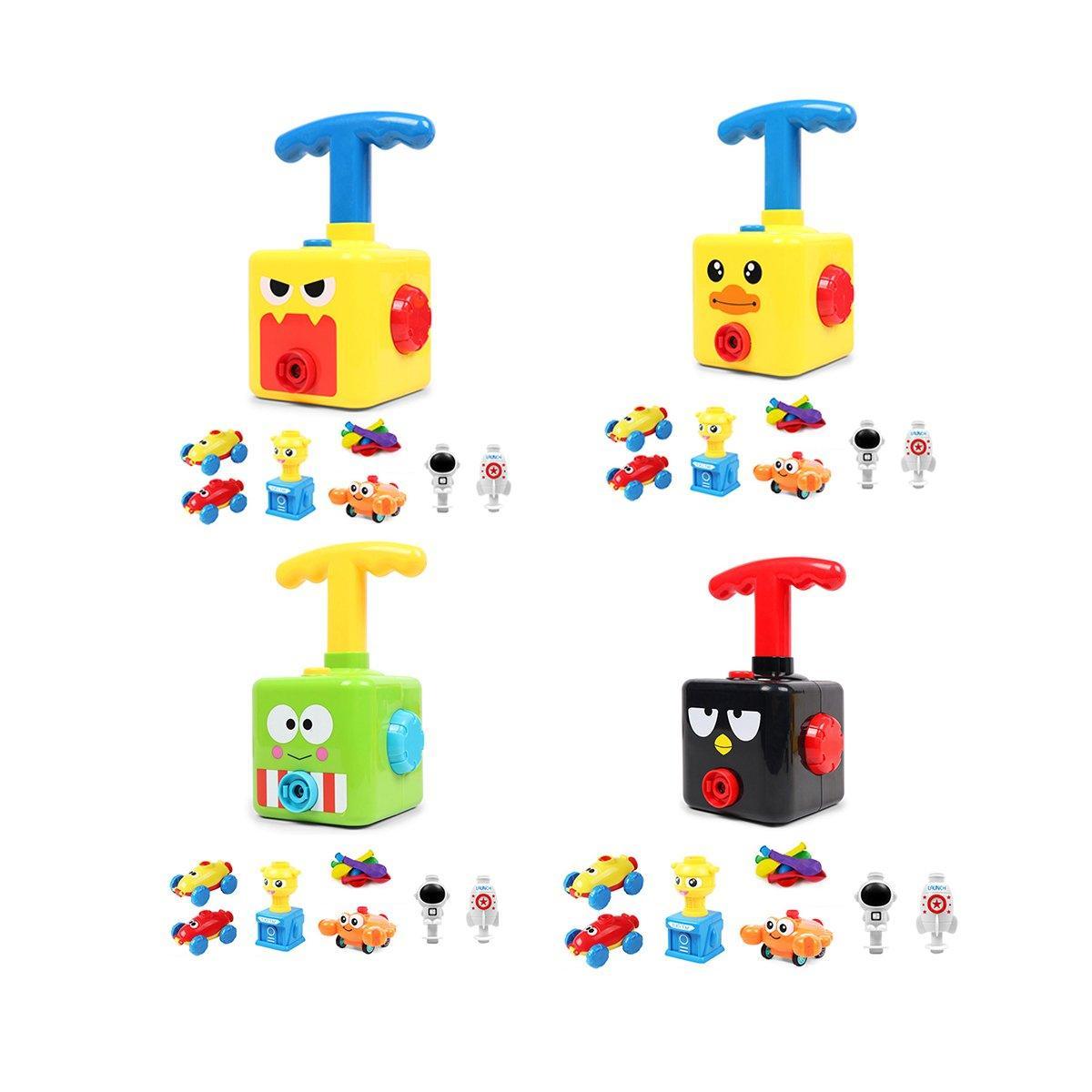 Kids Balloon-Powered Car Toy - Air Pump Racer Launcher - Monsters