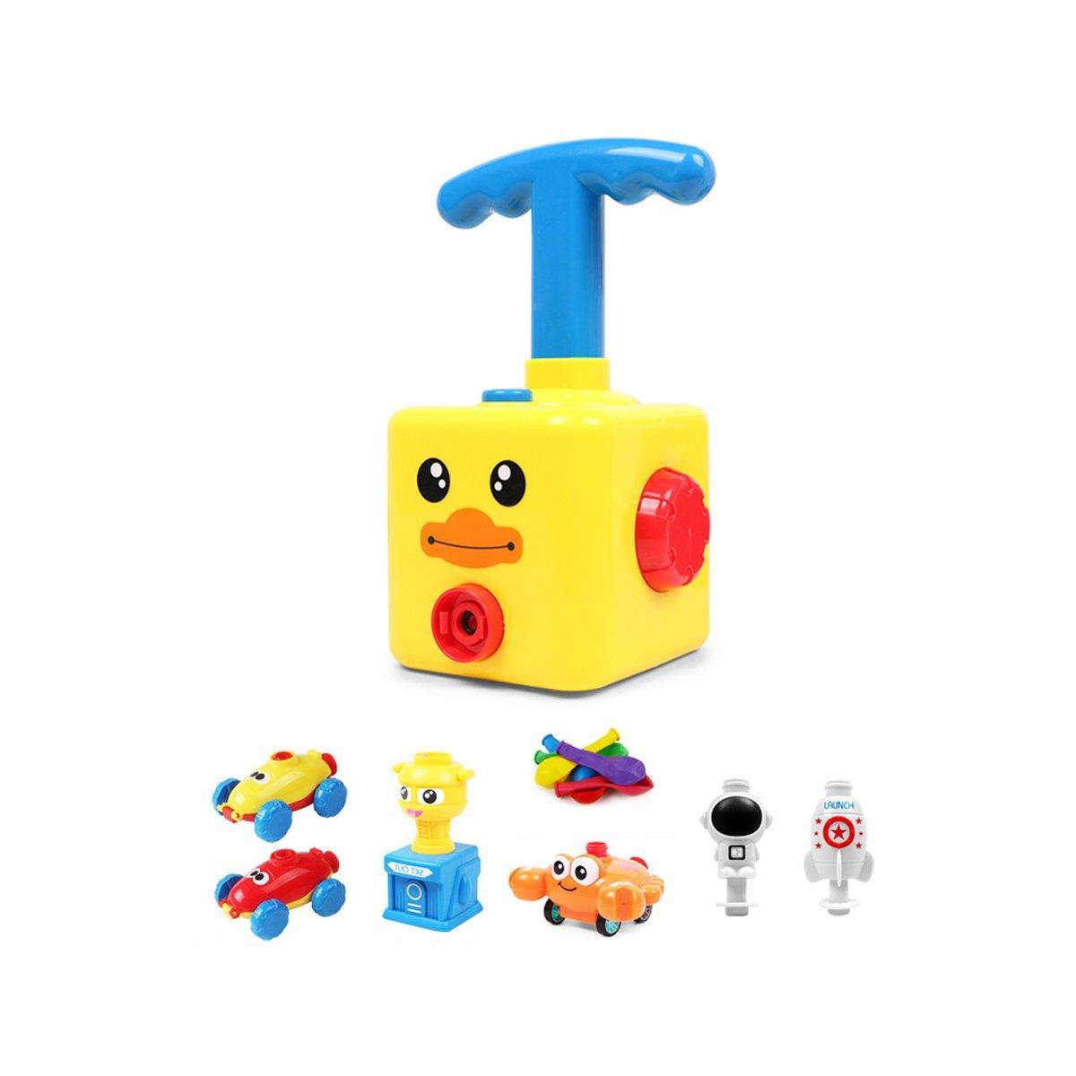 Kids Balloon-Powered Car Toy - Air Pump Racer Launcher - Monsters