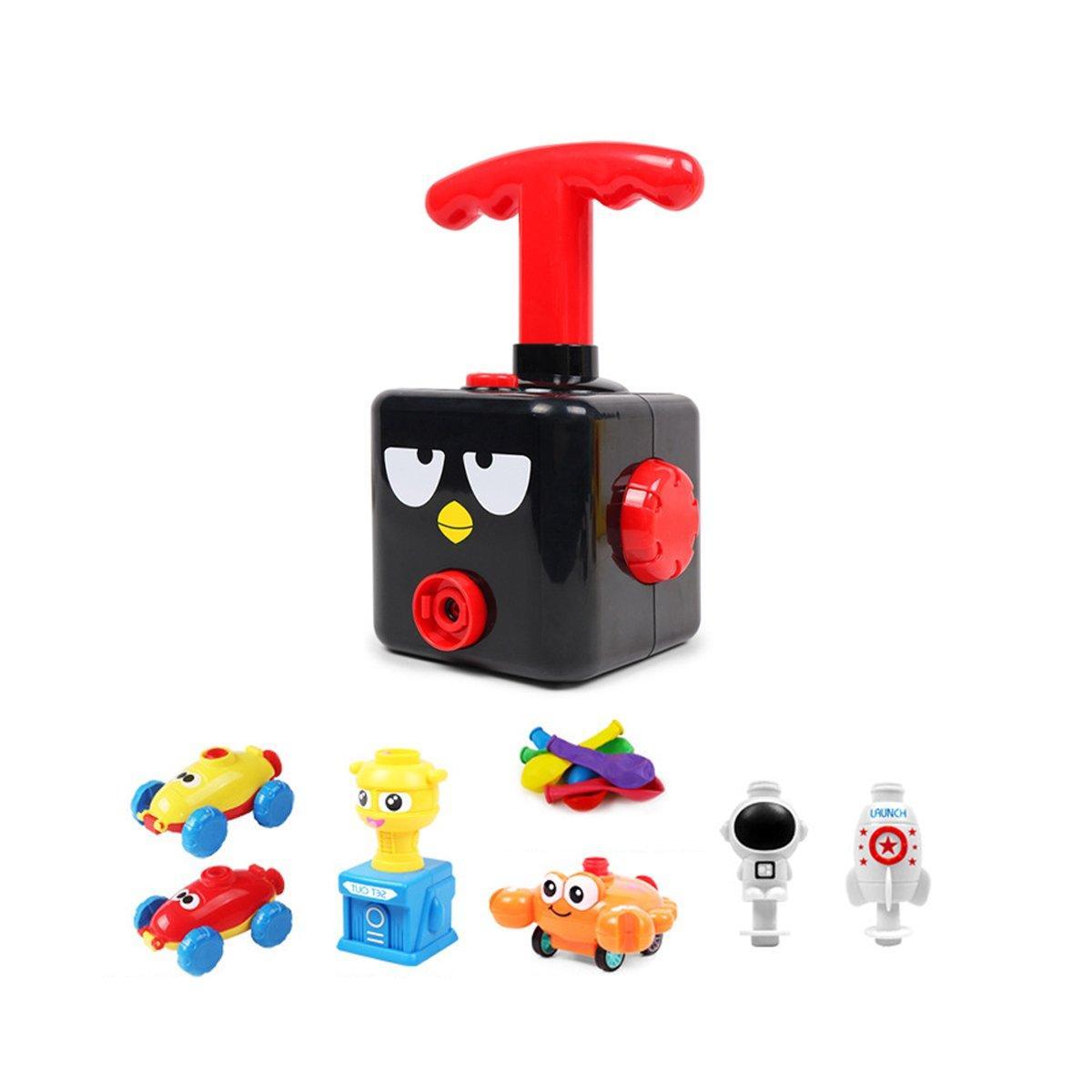 Kids Balloon-Powered Car Toy - Air Pump Racer Launcher - Monsters