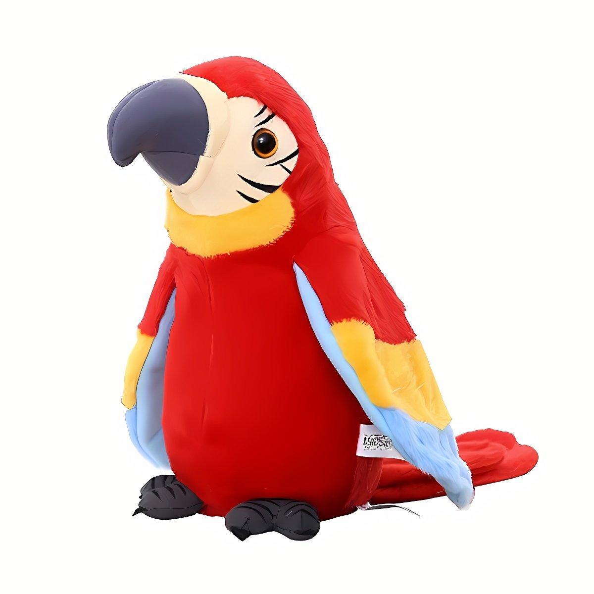 Interactive Blue Talking Plush Parrot for Early Learning and Fun
