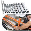 Premium 10 Piece Spark Plug Wrench Set with Tommy Bars - 6-22mm