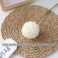 Premium Artificial Dandelion Flowers – White 12 Pack