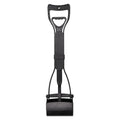 Premium Black Long Handle Dog Pooper Scooper - 60cm
