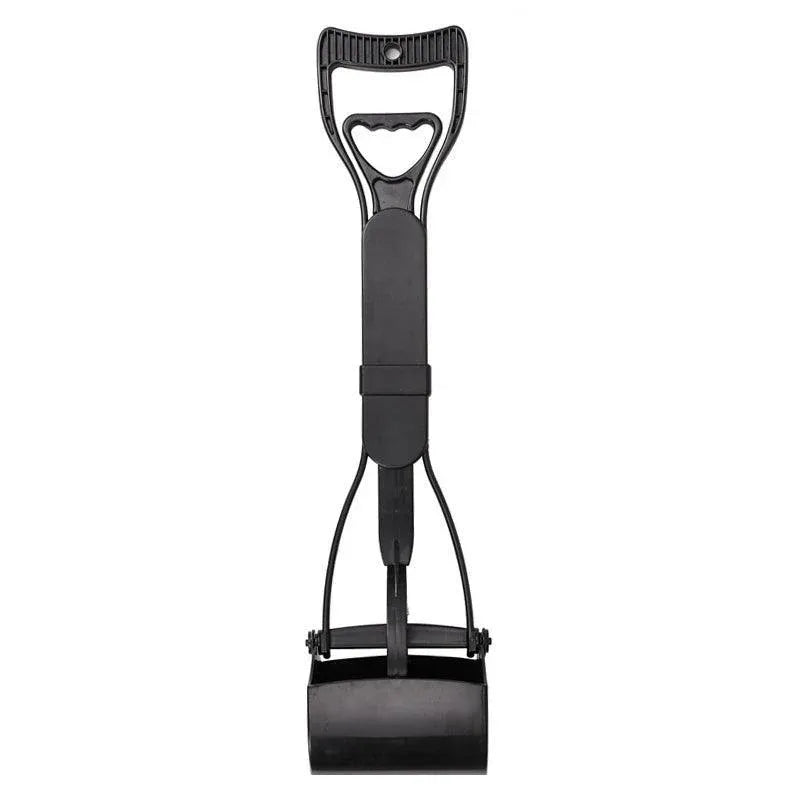 Premium Black Long Handle Dog Pooper Scooper - 60cm