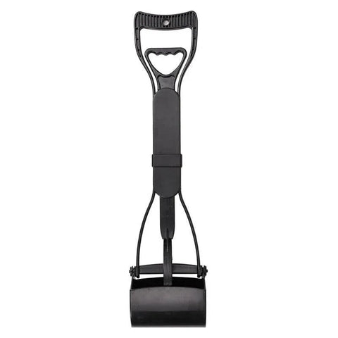 Premium Black Long Handle Dog Pooper Scooper - 60cm
