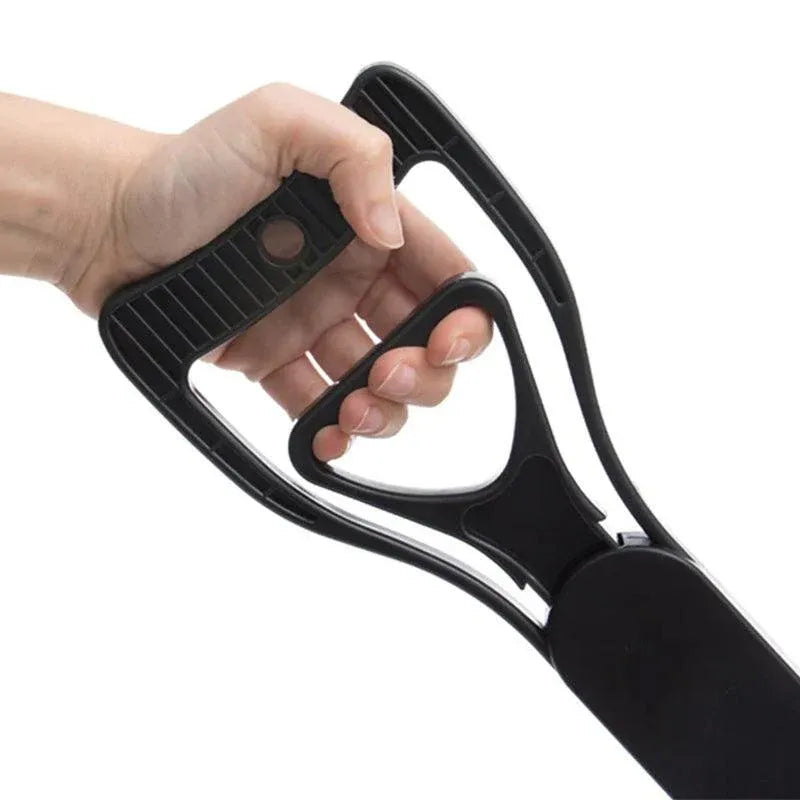 Premium Black Long Handle Dog Pooper Scooper - 60cm