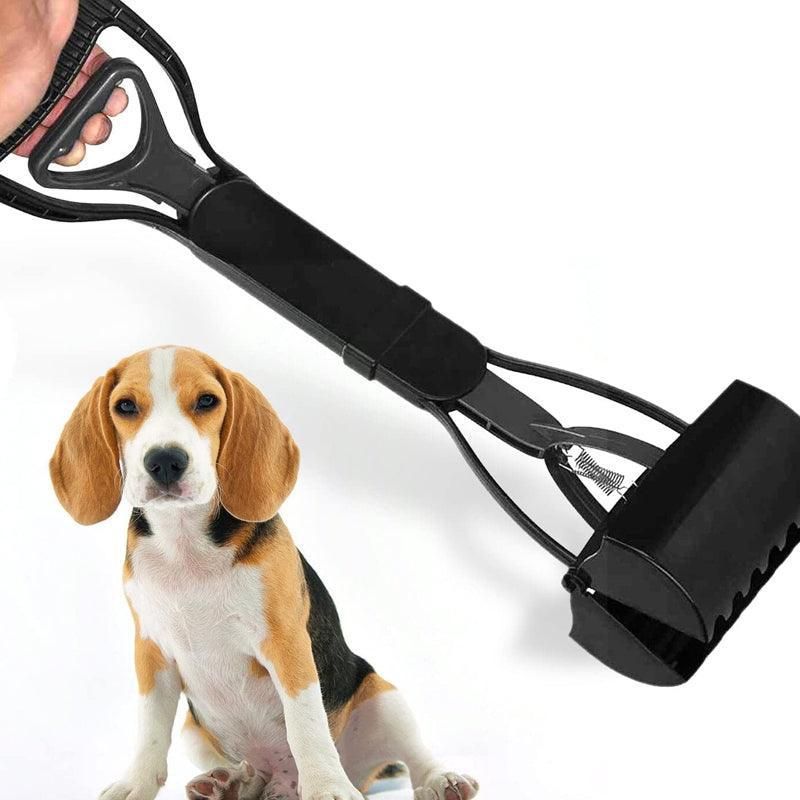 Premium Black Long Handle Dog Pooper Scooper - 60cm