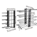 Premium 8-Tier Vertical Pot Lid Storage Rack – Black